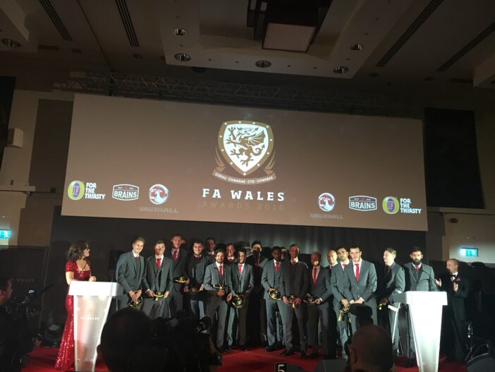 Singing for FA Wales and the Welsh football team